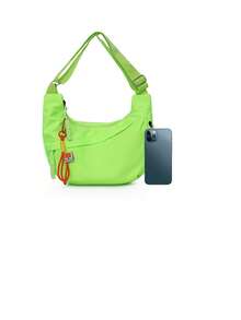 女士手提包带肩带，时尚轻便防水牛津布斜挎包，休闲单肩学生/通勤饺子包，多口袋街头风格大容量单肩托特包