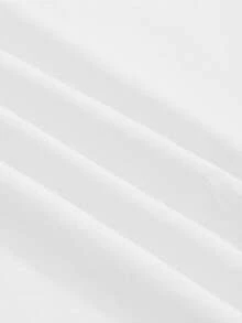 藍白配色，希臘小鎮圖案印花，春夏 男童/女童同款 純棉T卹 羅紋 學院風運動垂感柔軟透氣童裝短袖上衣 - 白色 - 查看 7