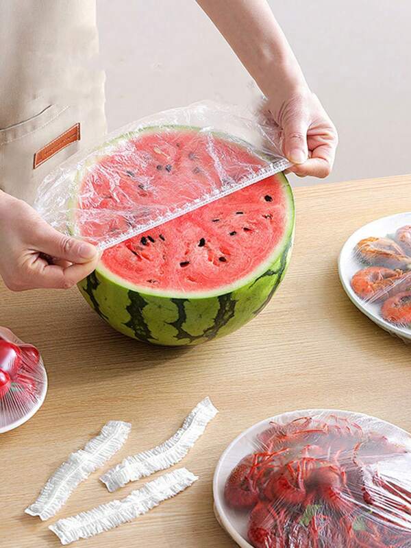 300pcs Extra Thick Large Transparent Shower Cap, Daily Hair Waterproof Protection Cap, Suitable For Daily Life, Outdoor, Hotel And Travel Essential Accessory, Hair Cleaning Supplies (100/300pcs Can Be Purchased)