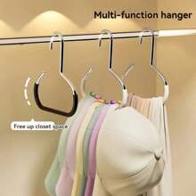 1 New Hat Rack, A Single Rack Can Hang 8 Top Hats, Dormitory Wardrobe Built-In Baseball Cap Sling Multifunctional Seamless Hookless Display Rack