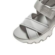 Skechers Sandalias ligeras y duraderas de moda para mujer, calzado casual y transpirable para la playa 119710, primavera/verano - Gris - Ver 3