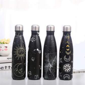 500ml/17oz Stainless Steel Double Wall Vacuum Insulated Tumbler, Fashionable Drinkware For Men & Women, Outdoor, Sports, Summer, Christmas, Halloween, Gift