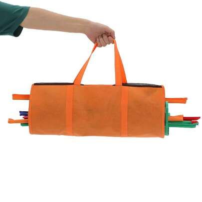 Trolley Bags Set Of 4PCS Reusable Shopping Bags Folding Supermarket Trolleys Packet In Orange Green Red Blue