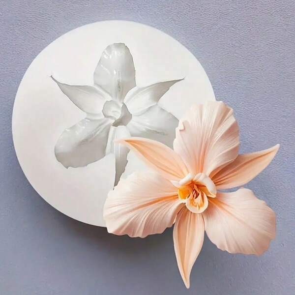 Cattleya Orchid Flower Silicone Mold For Candles, Resin Casting - Homemade Jewelry, Soap And Wax Crafts - Suitable For Home Decor, Gifts And Spring Celebrations