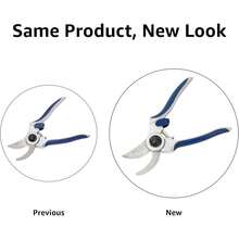 Basics Podadoras manuales profesionales, tijeras de podar para jardinería, tijeras de jardín con derivación de acero de 17,8cm (7in), azules - Tijeras de podar - Ver 4