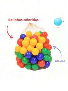 Colorful Children's Pool Balls, , Wrinkle-Free - Multicolor - View 2