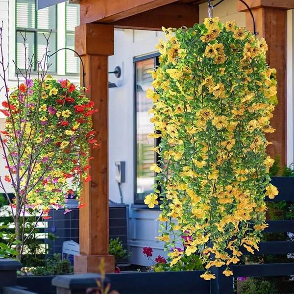 1 mazzo di foglie tropicali artificiali, piante verdi finte in plastica