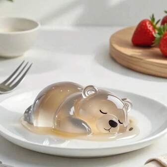 1pc Bear Mousse Cake Silicone Mold Baking DIY Pudding Ice Cream Ice Chocolate Christmas Party Daily Dessert