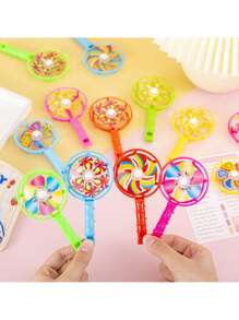 10/20PCS Colorful Windmill Whistle Party Gifts, 12cm/4.72in Long And 6.5cm/2.56in Wide. Interesting Game Props That Can Enhance The Party Atmosphere. Party Supplies Small Toys, Christmas Gifts,Easter Toys Easter Party Party Toys Party GiftsRandom Colors) Hawaiian Toys Mother's Day Graduation