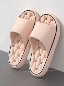 Busylion Women's Leaky Home Slippers Simple Non-Slip Slippers Simple Casual Style Sandals Indoor Bathroom Home Ladies Sandals Slippers
