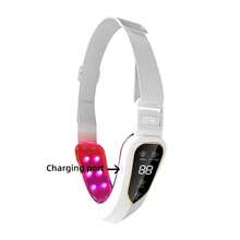 5种模式12档强度面部按摩器，振动提拉加热双下巴V字形按摩器，智能紧肤仪，理想的女性节日礼物 - 彩色 - 查看 11