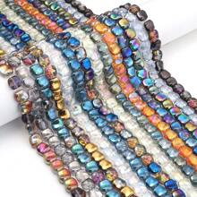 1 Strang mit ca. 85 elektroplattierte Glasschmetterlings-Perlen, multi-Stile und Farben, modisch, handgefertigtes DIY Perlenfädeln für Armband, Halskette, Ohrringe, Schmuckherstellung, Anhänger, Dekorationen, Großhandelsperlen