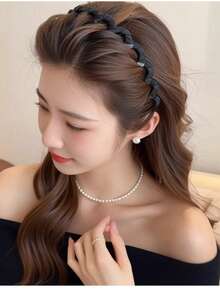 2 chiếc băng đô kiểu sóng cao, phụ kiện tóc nữ, băng đô chống trượt có răng cưa, dây buộc tóc để giữ và buộc tóc gọn gàng, phụ kiện tóc cho bé gái, giúp tóc rối được sắp xếp ngăn nắp, băng đô cài tóc cho nữ. - Nhiều màu - Xem 13