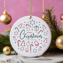 1 Stück Weihnachtsbaum Dekoration Anhänger, Frohes Neues Jahr Party Hängende Dekoration Anhänger, Neujahrsgeschenk, Rentier, Weihnachtsmann, Schneeflocke, Zuckerstange, Rot kariert und andere Muster Designs, geeignet für Weihnachtsferien Umgebung Dekoration, Heim Dekoration, Weihnachtsbaum Dekorationen, Feiertags Ornamente, Anhänger, Fröhliche Weihnachten Weihnachtsdekoration Raumdekor Winter