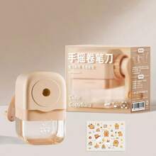 1 pezzo Temperamatite manuale carino, temperamatite per astuccio, adatto per studenti di scuola media, fai da te