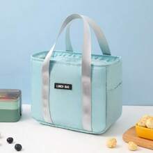 1pc Insulated Bento Bag, Lunch Box Bag, Large-Capacity Insulated Bento Bag, Student Meal Bag, Waterproof And Oil-Proof, Office Worker Meal Bag, Thickened Aluminum Foil Bag, Waterproof Meal Bag, Meal Bag, Bento Bag, Oxford Cloth Insulated Bag, Work Takeout Packing Bag, Lunch And Picnic Preservation Insulated Bag, Ice Bag