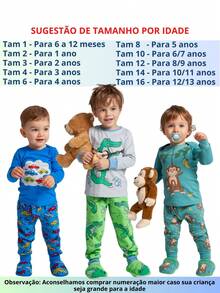 6 Pieces Pajama Set For Boys Winter Assorted Children's Clothing - 彩色 - 查看 6