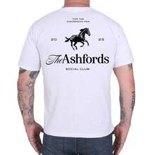 THE ASHFORDS COUNTRY UNISEX T-SHIRT | PREMIUM COTTON 30.0 THREADS | AUTHENTIC RUSTIC STYLE - 白色 - 查看 4