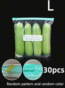 30个装食品保鲜袋，拉链食品密封袋（拉链和图案随机），蔬菜和肉类保鲜工具，冰箱防臭储存配件，食品储藏室壁橱杂粮储存袋，燕麦和大豆储存袋，厨房储存和整理，覆盖功能，母亲节，送给妈妈的礼物 - 彩色 - 查看 12