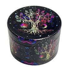 1pc 4-Layer Zinc Alloy Multi-Function Grinder, Decorative Grinder, Spice Grinder Tool, Home Essential, Spice Powder Grinder, Gift For Men And Women, Halloween And Christmas Party Supplies - Multicolor - View 3