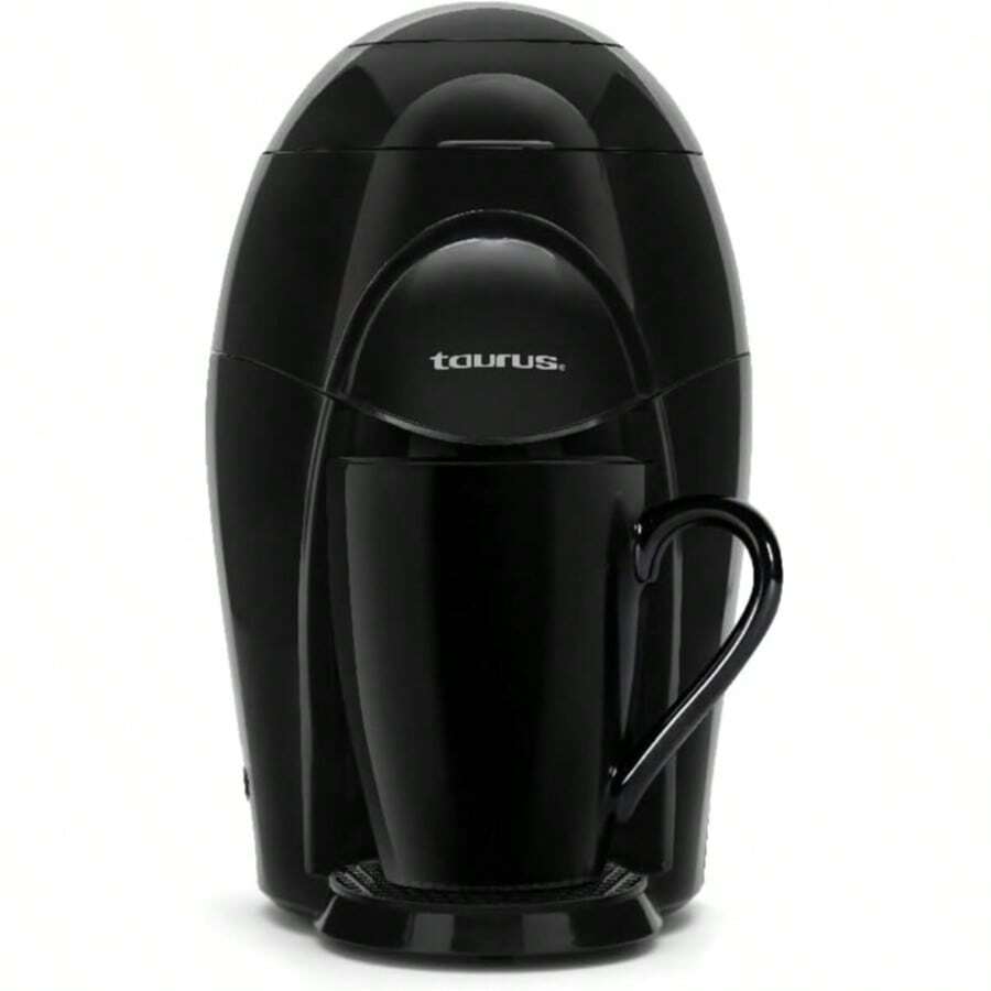 Cafetera personal TAURUS MEDEA 2000 | Taza de cerámica incluida de 150 ml | Negra | Filtro lavable y reutilizable | Interruptor luminoso - Tipo de Enchufe A USA (110-127V) - Ver 1
