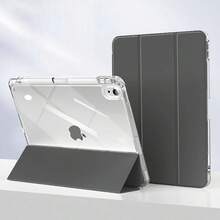 3 Fold HD Acrylic Case For Tablet IPAD 10 Generation A16 7 8 9 AIR 3 10.2 10.5 IN With Pen Slot - 黑色 - 查看 1