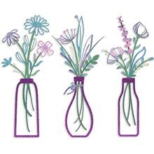 3件套金属花卉墙饰，复古镂空金属墙面装饰 - 几何简约悬挂式花瓶艺术品，卧室、厨房、客厅装饰金属艺术墙饰 - 乡村家居装饰，春夏乔迁礼物，秋冬家居装饰，情人节礼物，生日礼物，圣诞节礼物 - 彩色 - 查看 19