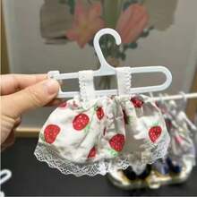 Perchero de 20 cm para almacenamiento de ropa de muñeca BJD, estante de exhibición de zapatos, caja de almacenamiento de percha de ropa de muñeca, soporte de ropa, regalo para niños para Labubu - Multicolor - Ver 5