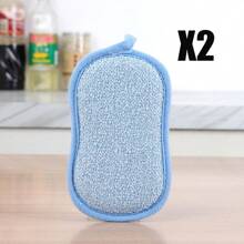 Multifunctional Polyurethane Sponge Wipe, Reusable Washable Kitchen Brush Pot Washing Dish Not Easy To Drop Hair, Suitable For Bathroom, Kitchen, Bathroom Cleaning