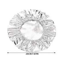 50 个铝箔食物罩，可拉伸隔热盖，用于保持食物新鲜，密封剩余容器、锅碗瓢盆，耐热餐桌保温铝箔罩 - 彩色 - 查看 2