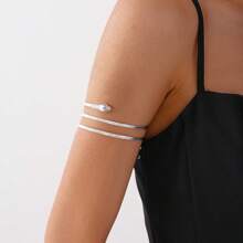 1 pièce Bracelet mode multicouche enroulé en forme de serpent, convient pour les femmes pour les fêtes et le bijouterie quotidienne