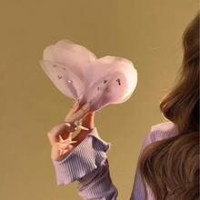 1 件装蝴蝶可爱优雅 PE（聚乙烯）发夹，适合日常佩戴发饰动物发夹，学校用品，大学