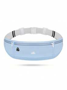 1 件男女通用运动腰包，可携带手机跑步、户外徒步、健身和夜跑。贴身腰包的反光条设计，适合夜跑