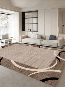 1pc Fashionable Gradient Color Indoor Decorative Rug, Faux Wool Plush Material Indoor Carpet, Living Room Rug, Sofa Rug, Bedroom Rug, Bedside Anti-Slip Mat, Dining Room & Kitchen Rug, Office Chair Pad, Entryway Mat, Outdoor Picnic Blanket, Outdoor Camping Mat