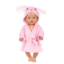 16-18 英寸重生婴儿娃娃衣服、可爱动物主题睡衣和长袍套装、43 厘米毛绒娃娃 DIY 服装（不含娃娃）