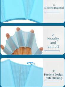 Silikonhandflossen zum Schwimmen, geeignet für Erwachsene, Männer, Frauen, Kinder, Tauchen, professionelle Schwimmbahnzubehör, Schwimmlernhilfen, Meerjungfrauen Schnorchelhandschuhe