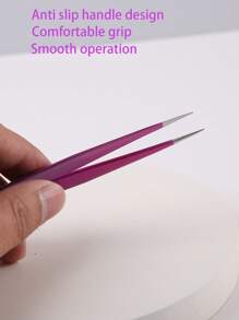 1pc Professional High-Quality Precise Stainless Steel Eyebrow Tweezers, Suitable For Facial Hair, Ingrown Hair And Fragment Removal, Eyelash Extension, Makeup Tool For Women And Men,Makeup,Cheap,Room Decor,Vanity,Travel,Bedroom,Makeup Accessories,Tweezers