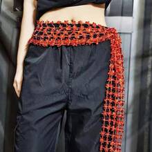 1 件女士亮片可拆卸腰带，适合爵士舞、韩流、街舞 - 彩色 - 查看 6