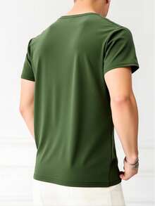 King T-shirt Men T-Shirts - Army Green - View 2