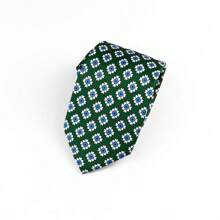 1 pieza Corbata clásica de moda a cuadros para hombre, adecuada para bodas, fiestas y regalos