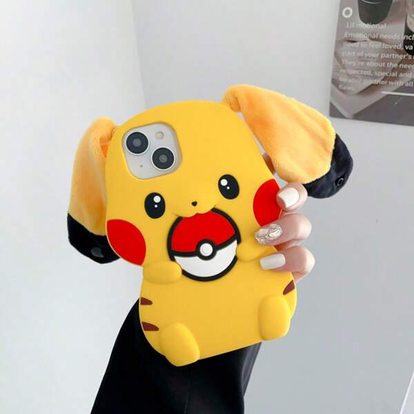 pokemon Capa para celular Pokémon Pikachu, 1 peça, com um design fofo e um tom amarelo vibrante como tom principal, realçando perfeitamente a imagem vibrante e adorável do Pikachu. O design preciso da capa não só protege o celular contra arranhões e impactos, como também adiciona um toque lúdico ao uso. Ideal para fãs de Pokémon e usuários que apreciam decorações divertidas, ela destaca a personalização e torna o celular mais distinto e interessante, sendo uma escolha ideal para uso diário ou para presentear.