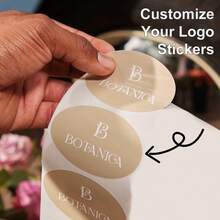 Nhãn dán hình bầu dục tùy chỉnh - Nhãn dán logo cá nhân hóa cho cốc cà phê, gói quà và bao bì thương mại - Giấy chất lượng cao, thiết kế tùy chỉnh, nhãn dán quà tặng sinh nhật, nhãn dán dễ thương, nhãn dán bao bì phù hợp cho các sản phẩm thủ công thương mại và cá nhân, đồ dùng học tập, chuẩn bị năm học mới, tự làm. - trắng - Xem 9