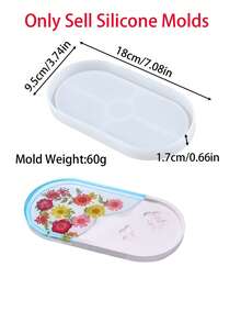 矽膠托盤模具 - 易於使用的 DIY 矽膠模具，適用於石膏鑄造 - 完美適合創意家居裝飾手工藝 - mold - 查看 9
