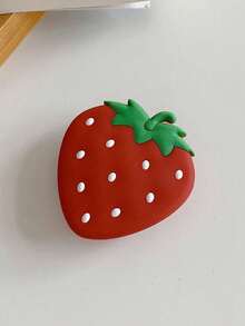 1 件可爱草莓/西瓜/桃子形状可折叠硅胶手机支架，多功能水果形状桌面手机支架，兼容 Apple/Android 智能手机，适合家人和朋友的生日礼物，兼容 、Android 手机，生日礼物，家人，朋友推拉式手机握把，手机配件 - 彩色 - 查看 16