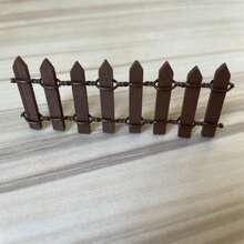 1 Peça Mini Cerca de Madeira, Cerca Miniatura de Jardim de Fadas, Acessórios de Decoração de Paisagem em Miniatura, Decoração de Sala de Estar Familiar 10cm*3cm, Presentes de Feriado, Cerca de Madeira Miniatura Encantadora de Jardim de Fadas - Acessórios de Paisagem em Miniatura Lúdicos, Perfeito para Decoração de Casa e Jardim, Perfeito para Decoração de Festa de Casamento, Decoração de Sala de Estar e Quarto Familiar, Decoração de Vaso, Acessórios de Fotografia DIY