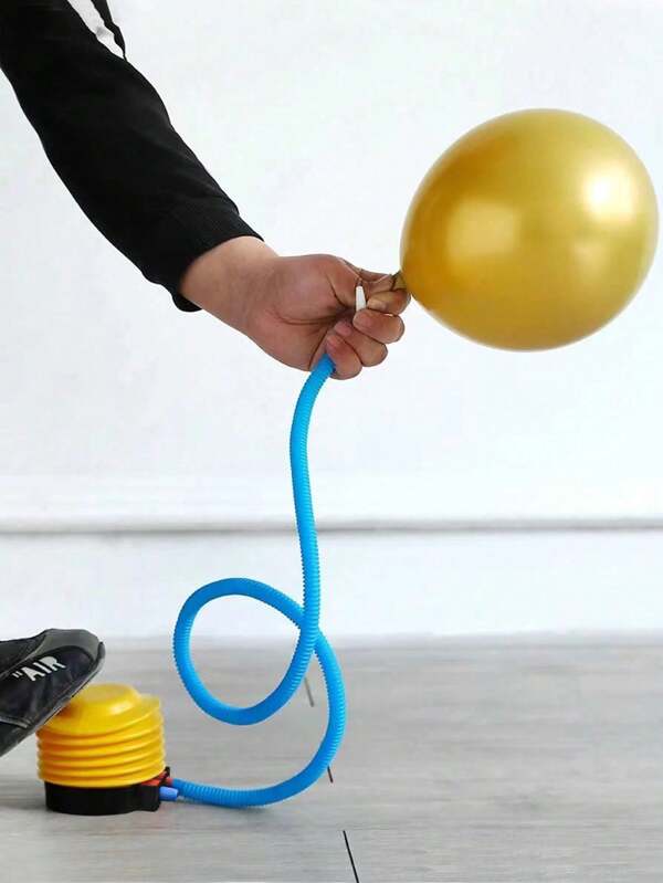 1 pieza Bomba de pie portátil y sencilla, se usa para globos y juguetes inflables, diseño compacto, sin necesidad de electricidad, muy adecuada para fiestas, eventos y decoración de vacaciones