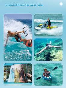 1pc Waterproof Phone Pouch, IPX8 Waterproof Phone Case, With Lanyard - Essential For Diving, Swimming, Beach, Compatible With IPhone Android Phones Up To 9.45in And All Models