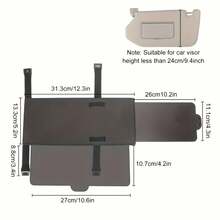 1pc Car Sun Visor Extender, Sunshade Extension Board Shield Blocker, Front Side Window Shade Anti Glare Sunshade Extender, Car Sun Blocker Car Sun Shield - Multicolor - View 4