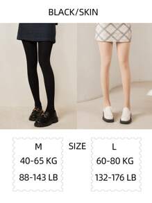 Winter Warm Pantyhose Thicken Women Thermal Lined Tights Daily Stockings Black Leggings