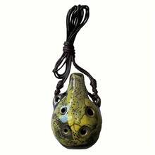 6孔陶瓷笛子陶瓷工艺品迷你陶笛陶瓷工艺品乐器